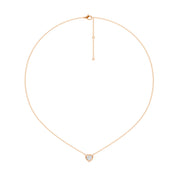 Pendentif diamant naturel coeur 0.50 carat or rose Brunella